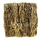 Square Bark Shape Antique Golden Aluminium Cabinet Knob